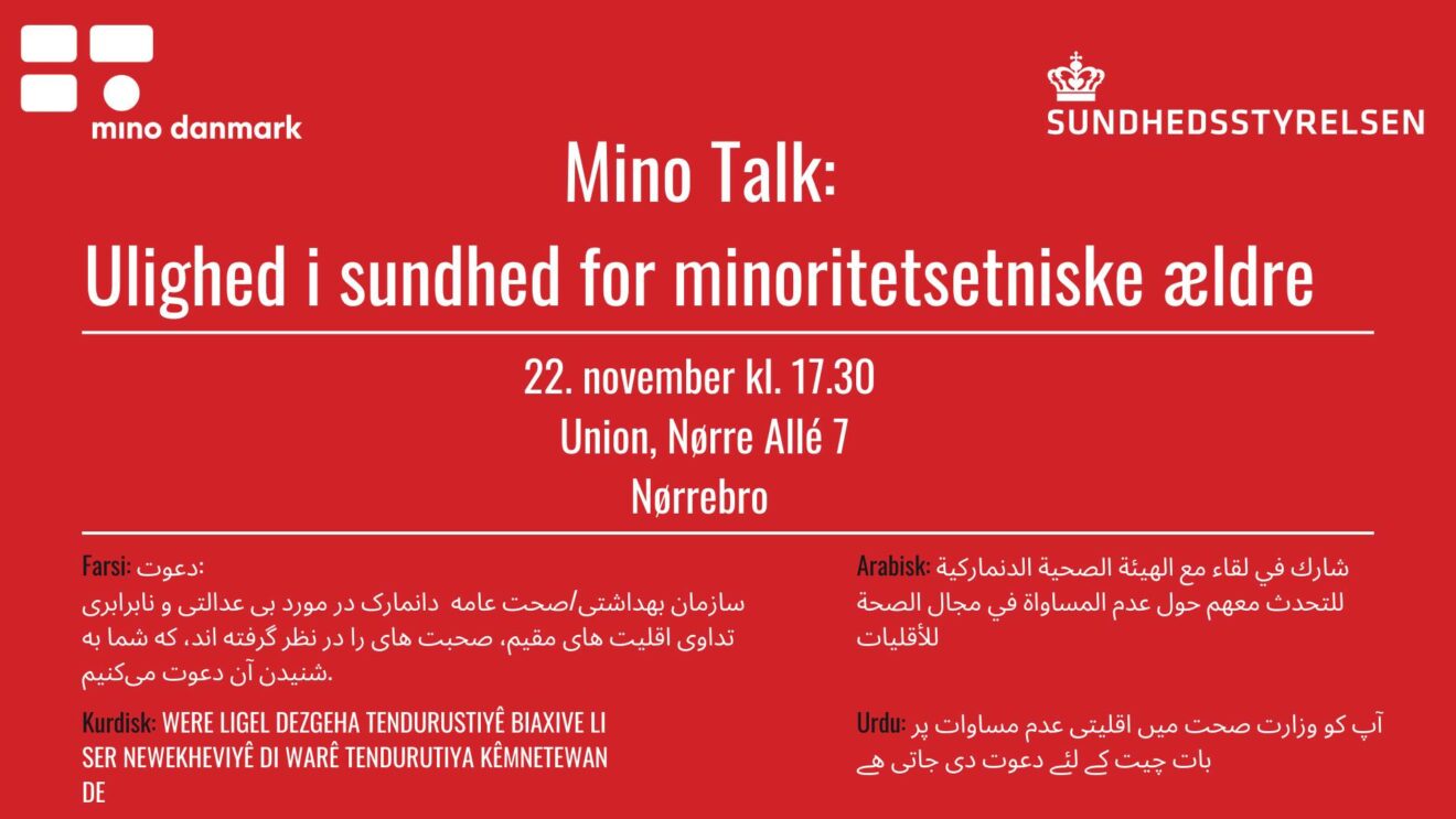 Nørrebro: Mino Talk: Ulighed i sundhed for minoritetsetniske ældre