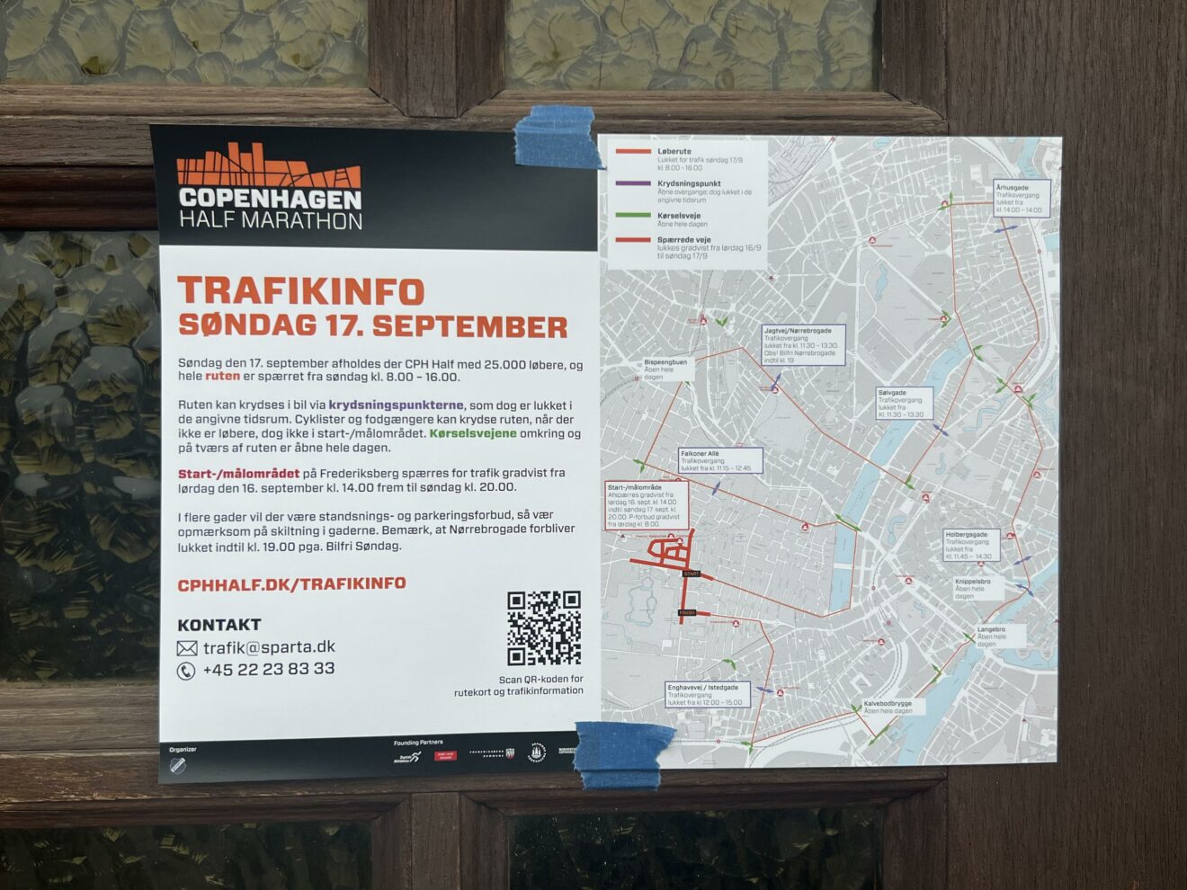 Trafikinformation - Søndag den 17. september 2023