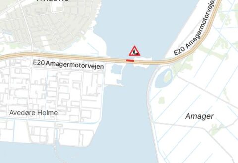 Vejarbejde på vigtig bro ud af København