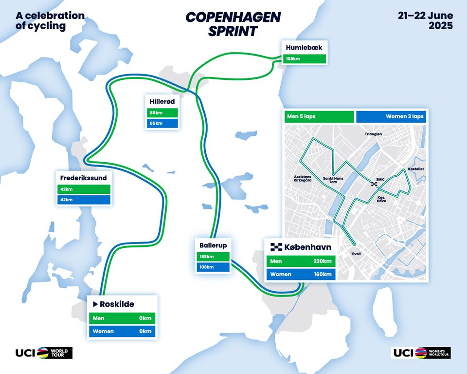 Rute, dato og navn på plads for Danmarks nye, store World Tour-cykelløb fra Roskilde til København